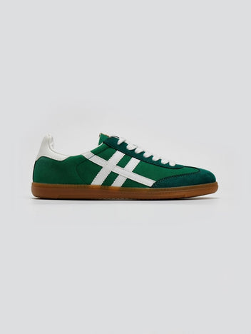 Sneakers suede με ρίγες CORINA - Πράσινο - thefashionproject.gr - CORINA