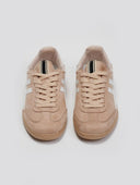 Sneakers suede με ρίγες CORINA - Σομόν - thefashionproject.gr - CORINA