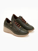 Sneakers wedges δερμάτινα  Ragazza 0322