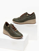 Sneakers wedges δερμάτινα  Ragazza 0322