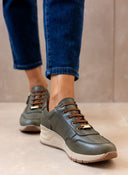 Sneakers wedges δερμάτινα  Ragazza 0322