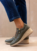 Sneakers wedges δερμάτινα  Ragazza 0322