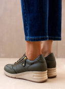 Sneakers wedges δερμάτινα  Ragazza 0322