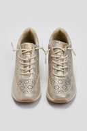 Sneakers wedges με διάτρητο σχέδιο Xti 143776 - Χρυσό - thefashionproject.gr - Xti Footwear
