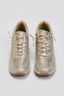 Sneakers wedges με διάτρητο σχέδιο Xti 143776 - Χρυσό - thefashionproject.gr - Xti Footwear