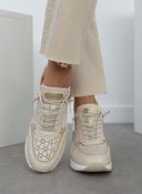 Sneakers wedjes με φερμουάρ MARIAMARE - Μπεζ - thefashionproject.gr - MARIAMARE