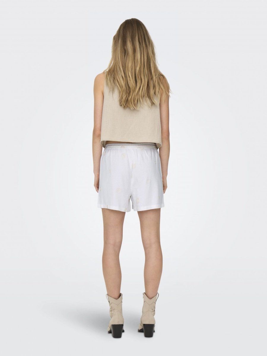 Σορτς με κεντητό σχέδιο ONLY 15338803 - Μπεζ - thefashionproject.gr - ONLY