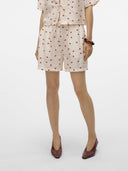 Σορτς με print φράουλες Vero Moda 10324635 - Λευκό - thefashionproject.gr - VERO MODA