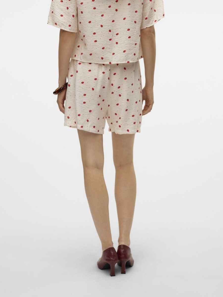 Σορτς με print φράουλες Vero Moda 10324635 - Λευκό - thefashionproject.gr - VERO MODA