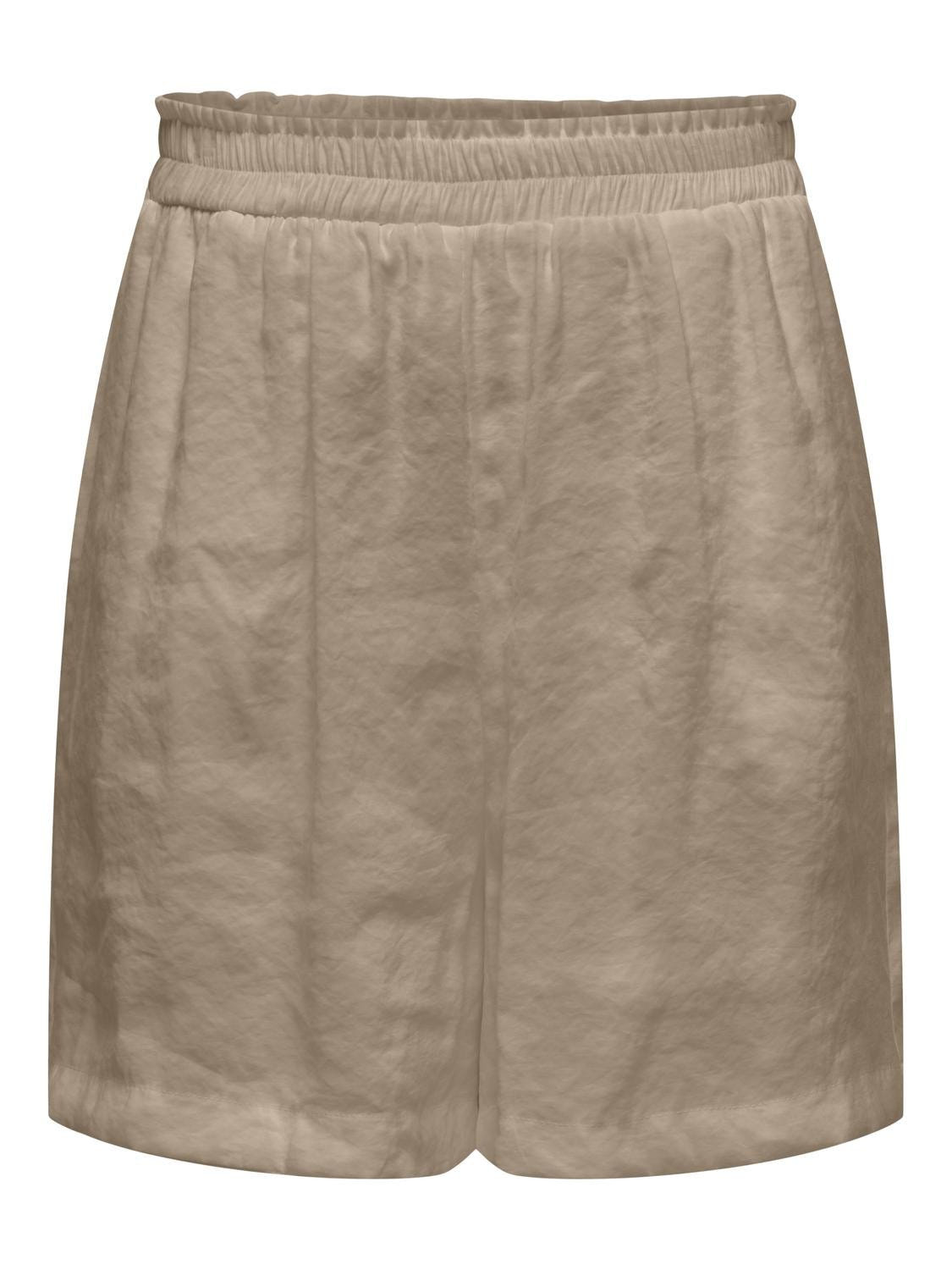Σορτς ψηλόμεσο με λάστιχο ONLY 15313199 - Τάουπε - thefashionproject.gr - ONLY