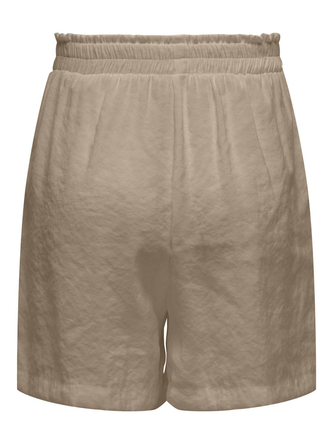 Σορτς ψηλόμεσο με λάστιχο ONLY 15313199 - Τάουπε - thefashionproject.gr - ONLY