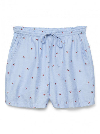 Σορτς ριγέ με print Vero Moda 10324635 - Γαλάζιο - thefashionproject.gr - VERO MODA
