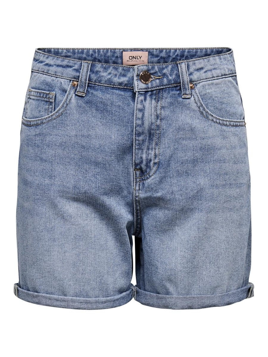 Σορτς τζιν ψηλόμεσο ONLY 15196224 - Μπλε jean - thefashionproject.gr - ONLY