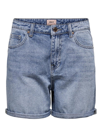 Σορτς τζιν ψηλόμεσο ONLY 15196224 - Μπλε jean - thefashionproject.gr - ONLY