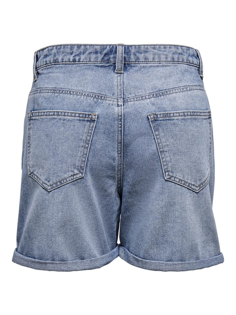 Σορτς τζιν ψηλόμεσο ONLY 15196224 - Μπλε jean - thefashionproject.gr - ONLY