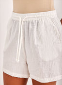 Σορτς υφασμάτινο ONLY 15267849 - Λευκό - thefashionproject.gr - ONLY