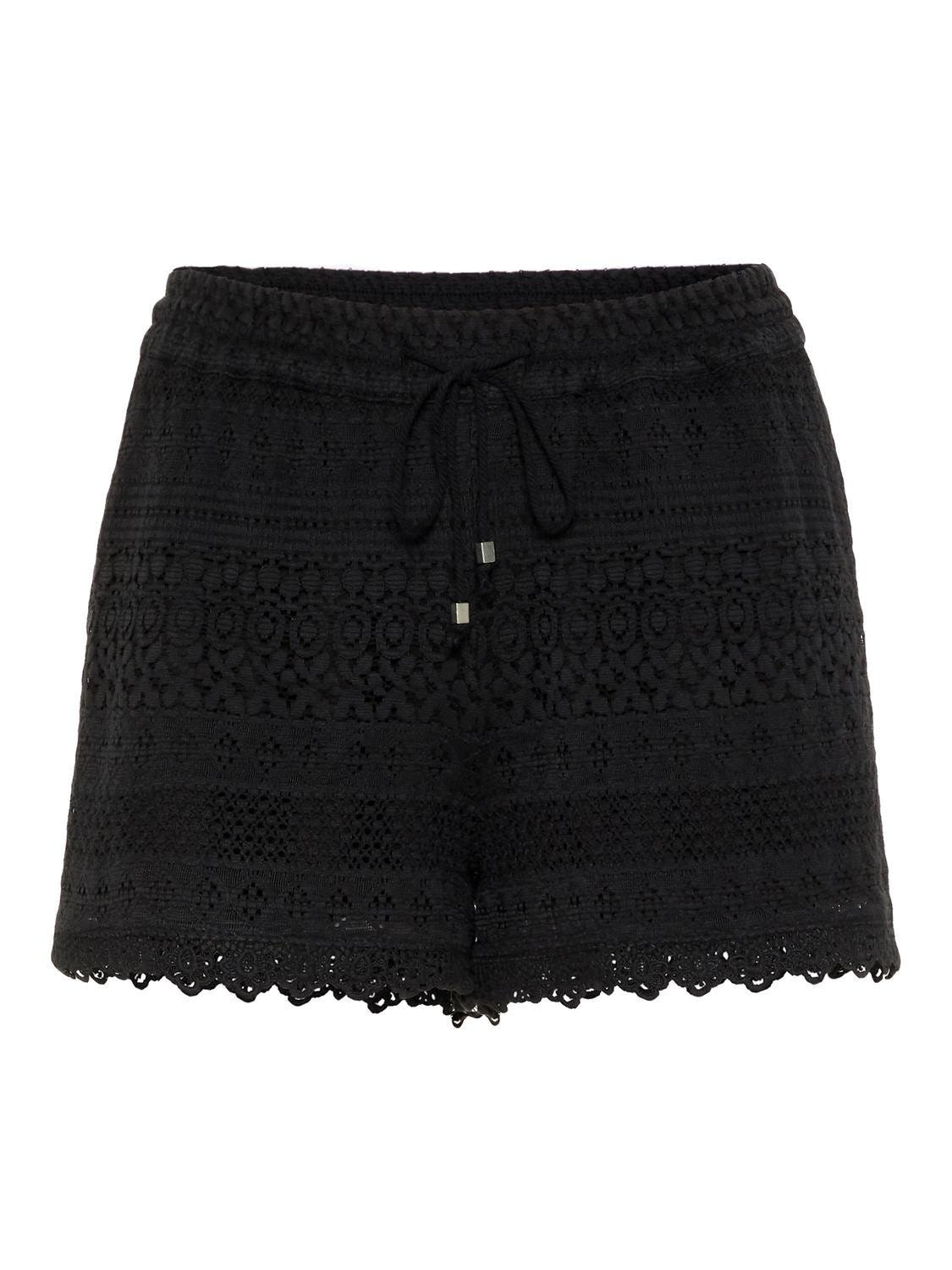 Σορτσάκι με δαντέλα Vero Moda 10190155 - Μαύρο - thefashionproject.gr - VERO MODA
