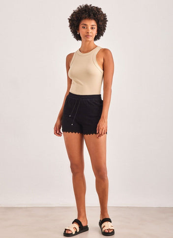 Σορτσάκι με δαντέλα Vero Moda 10190155 - Μαύρο - thefashionproject.gr - VERO MODA