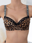 Σουτιέν με print και στρας B cup - Κάμελ - thefashionproject.gr - The Fashion Project