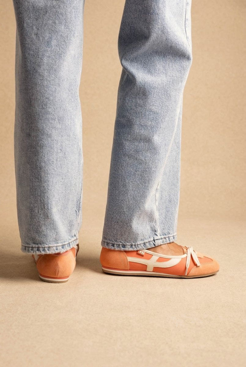 Xti Footwear - Sport Ballet Flats - Coral Suede