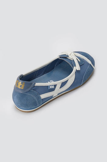 Xti Footwear - Sport Ballet Flats - Denim Blue Suede