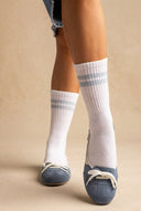 Xti Footwear - Sport Ballet Flats - Denim Blue Suede