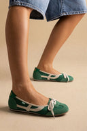 Xti Footwear - Sport Ballet Flats - Green Suede
