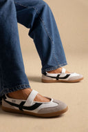 Xti Footwear - Sport Ballet Flats Velcro Strap - White Matte