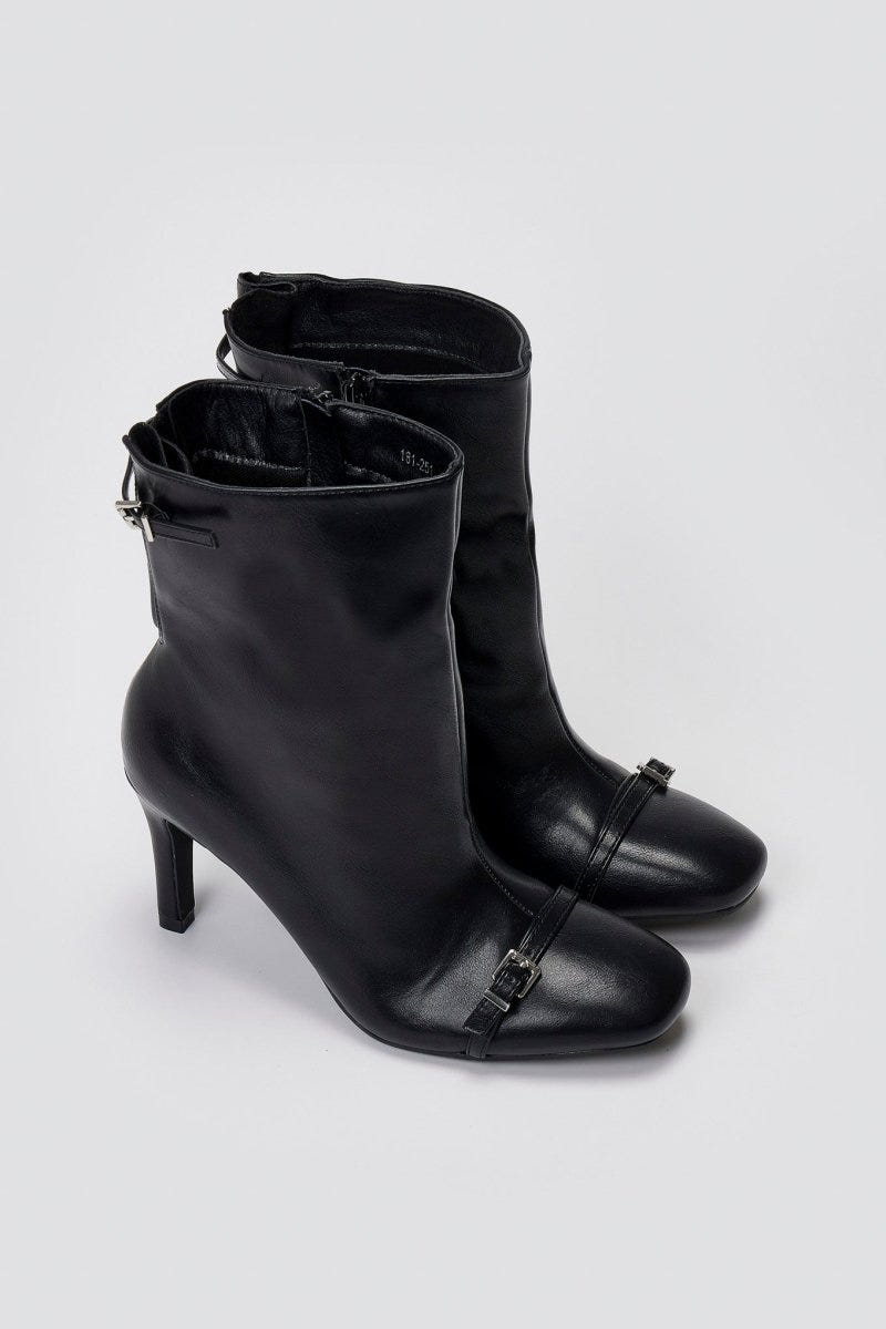 Stiletto Ankle Boots - Black Matte - thefashionproject.gr - BOTEGGA 22