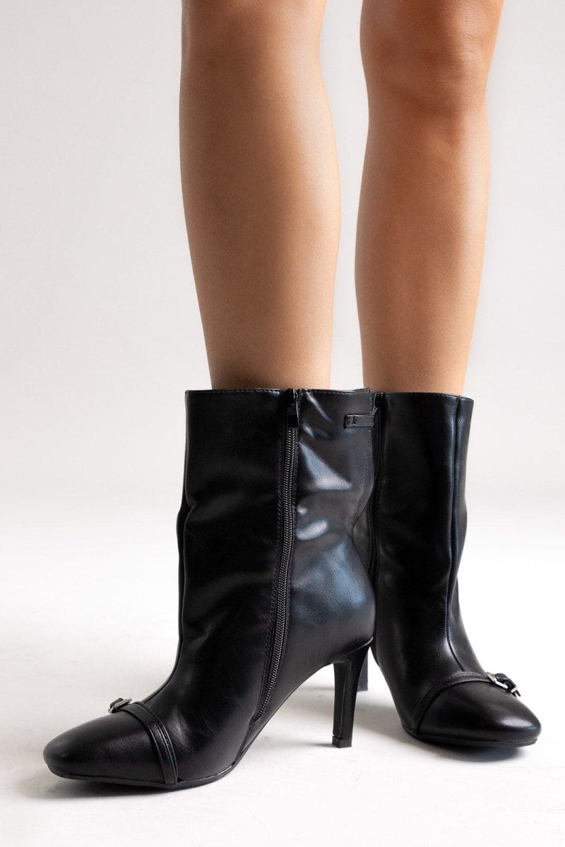 Stiletto Ankle Boots - Black Matte - thefashionproject.gr - BOTEGGA 22