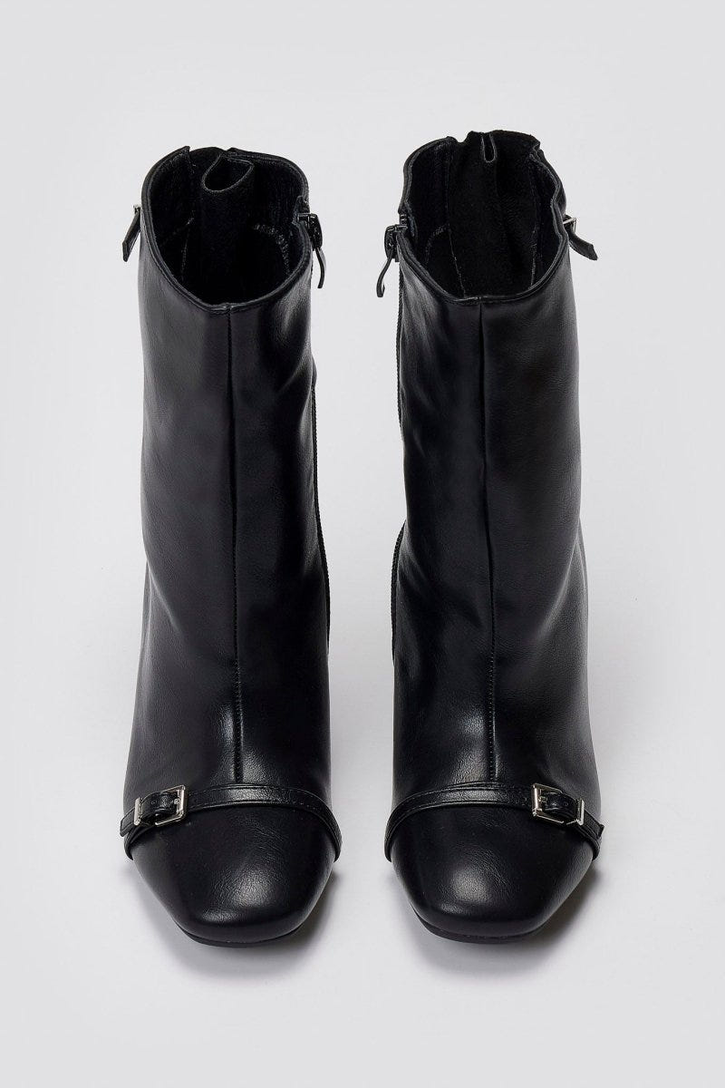 Stiletto Ankle Boots - Black Matte - thefashionproject.gr - BOTEGGA 22