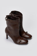 Stiletto Ankle Boots - Brown Matte - thefashionproject.gr - BOTEGGA 22