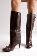 Stiletto Boots - Brown Matte - thefashionproject.gr - BOTEGGA 22