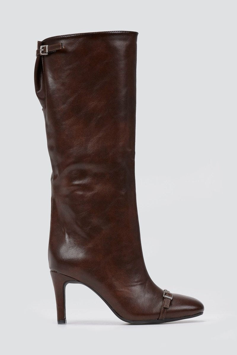 Stiletto Boots - Brown Matte - thefashionproject.gr - BOTEGGA 22