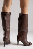 Stiletto Boots - Brown Matte - thefashionproject.gr - BOTEGGA 22