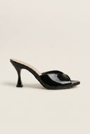 TFP - Stiletto Heel Mules - Black Patent