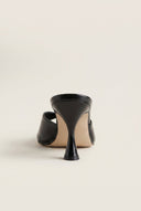 TFP - Stiletto Heel Mules - Black Patent