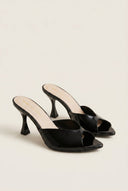 TFP - Stiletto Heel Mules - Black Patent