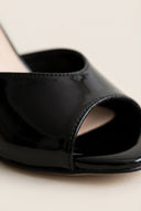 TFP - Stiletto Heel Mules - Black Patent