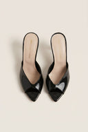 TFP - Stiletto Heel Mules - Black Patent