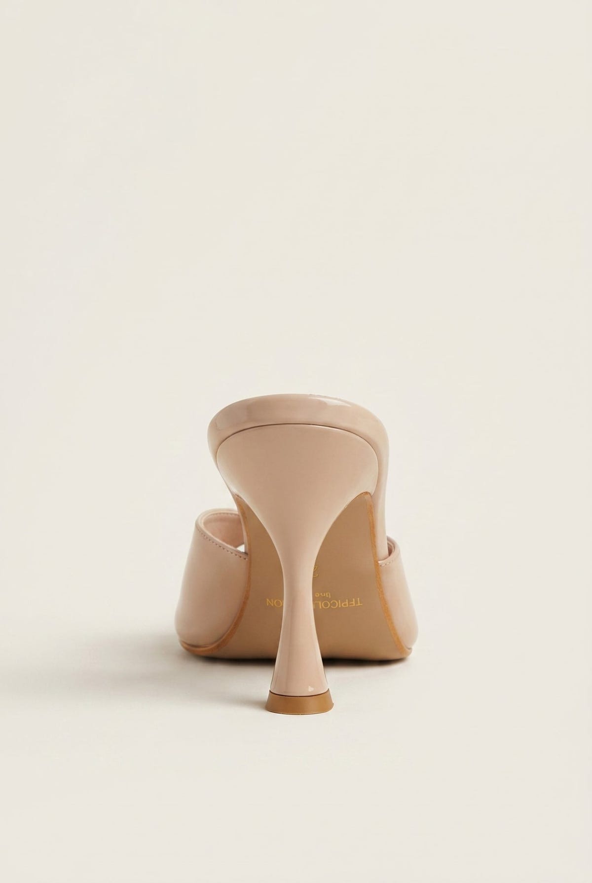 TFP - Stiletto Heel Mules - Nude Patent
