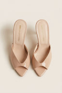 TFP - Stiletto Heel Mules - Nude Patent