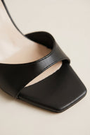 TFP - Stiletto Heeled Sandals Ankle Strap - Black Matte