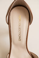 TFP - Stiletto Heeled Sandals Ankle Strap - Brown Matte