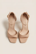 TFP - Stiletto Heeled Sandals Ankle Strap - Nude Matte