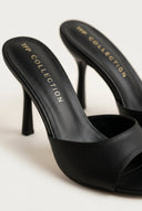 TFP - Stiletto Mules - Black Matte