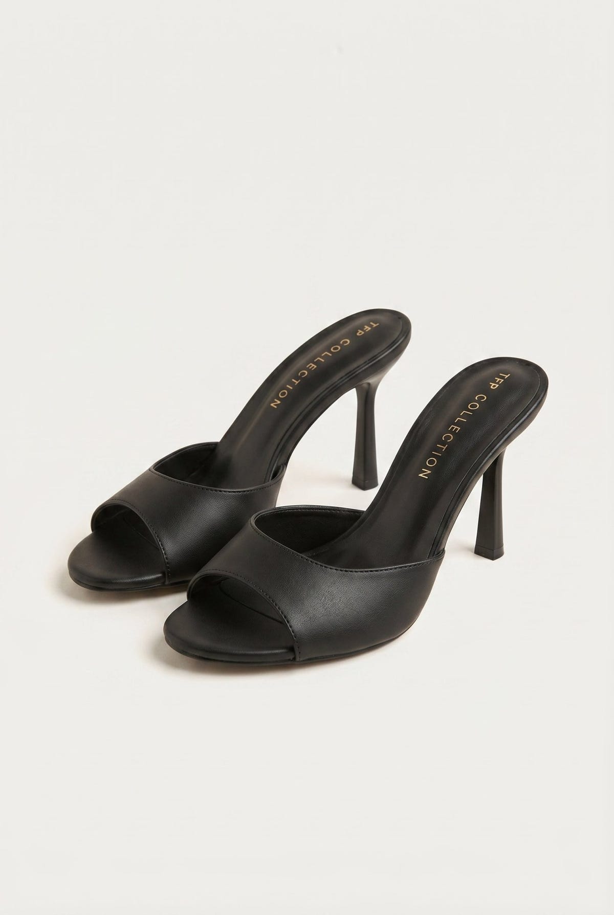 TFP - Stiletto Mules - Black Matte