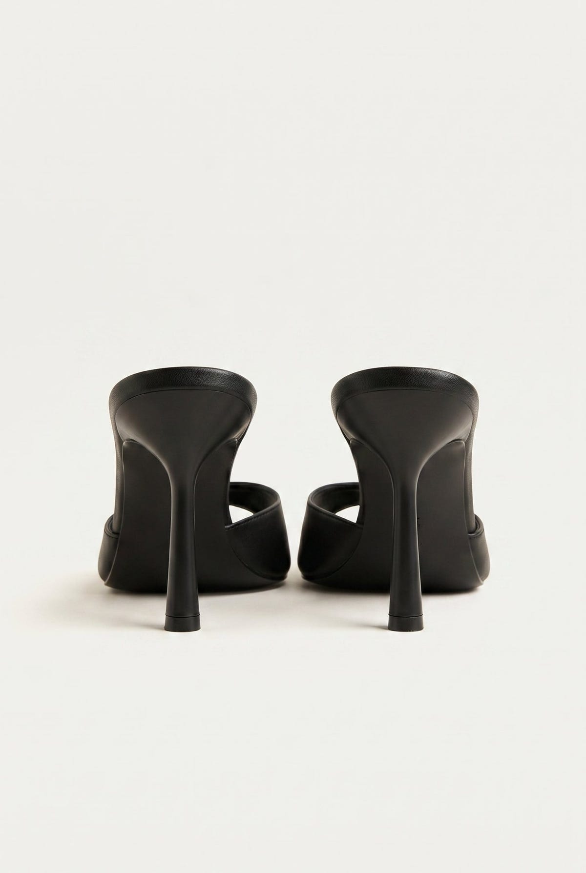 TFP - Stiletto Mules - Black Matte