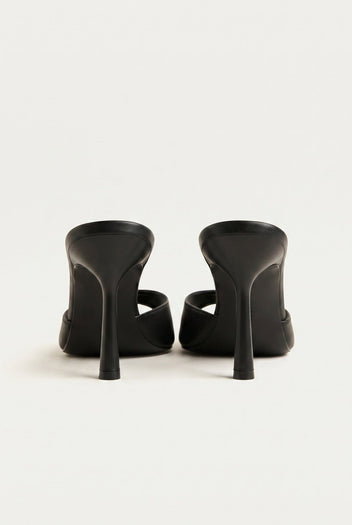 TFP - Stiletto Mules - Black Matte