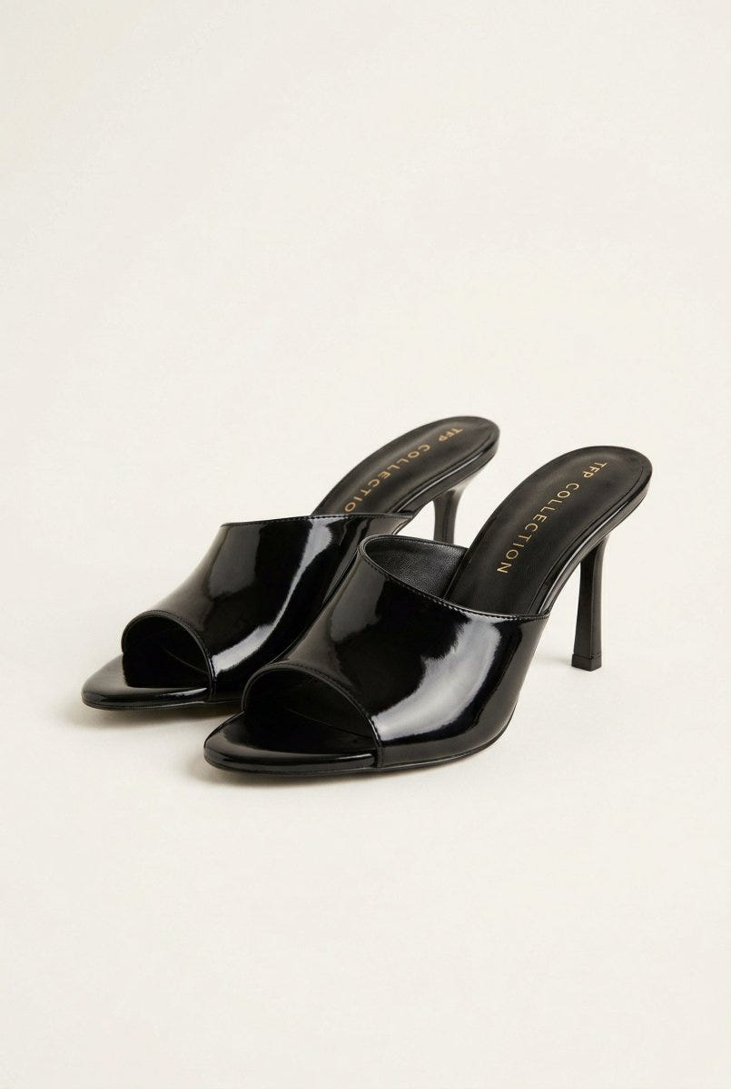 TFP - Stiletto Mules - Black Patent